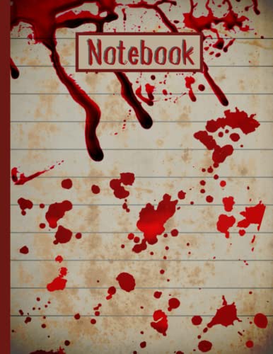 Primary Composition Notebook : 8.5"x11" COLLEGE Rule Pages Notebook Journal - 100 Lined: Perfect Gift For Students, Homeschool, and Teachers (Kids & ... Weird, Creepy, Bloody Horror, Halloween Stuff