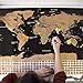 Scratch Off World and United States Travel Map - XL Poster w Precision Scratch Tools 33