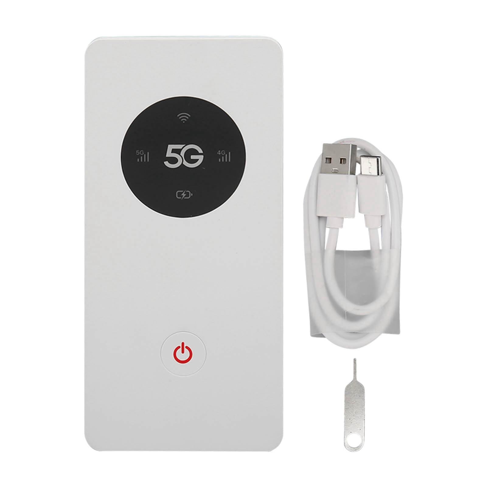 Routeur 5G, Point D'accès Mobile WiFi 5G, WiFi de Poche 5G avec Emplacement Nano SIM, Point D'accès WiFi Portable pour Les Voyages, Mobile WiFi pour Les Voyages, Les Vacances en