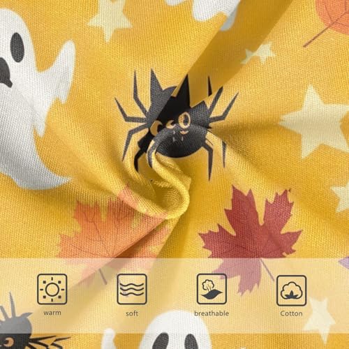 Cute Halloween Orange Girls Panties, Toddler Girl Panties, Girls Cotton Underwear, 2–8 Years3