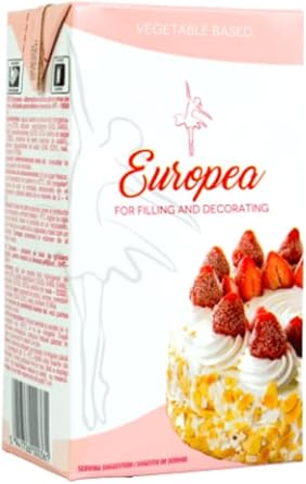 Whipping Cream 1L Non-Dairy EuroCas Europea Creamy Texture High Whip Volume Stable Strong Dairy Taste Whipping Cream