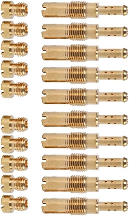 80Pcs Carburetor Main Jet Kit Set Slow/Pilot Jet for PWK for Kei-hin OKO CVK - (Color: Gold)