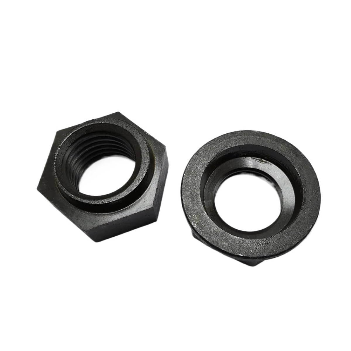 Harte Sicherungsmutter, Klasse 8.8 Kohlenstoffstahl S45C Kombinations-Hardlock-Muttern, B059(Black,M10-10 Pieces)