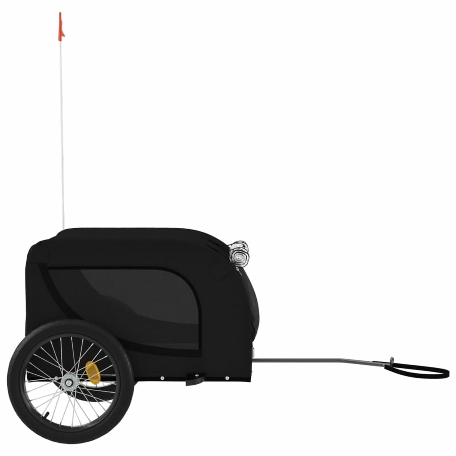 Homgoday Przyczepa rowerowa dla zwierząt czarna Oxford i żelazo, wyposażenie wózka dla psa, wózek rowerowy wózek rowerowy, wózek dla psa, transporter rowerowy model 94010