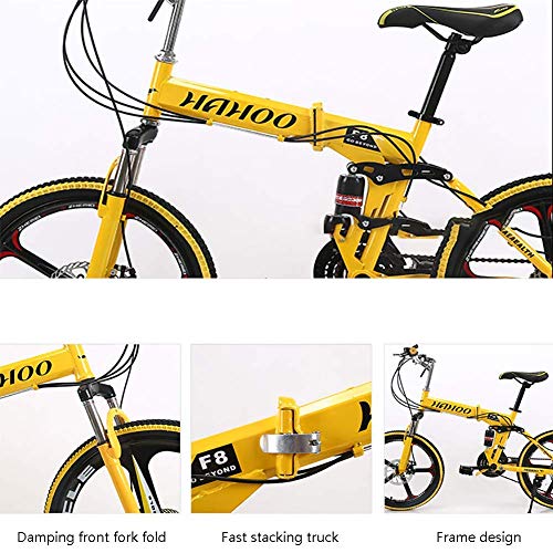 20 inch opvouwbare dubbele schokdemper Fiets, heren en dames Type variabele snelheid Geïntegreerde wiel opvouwbare… - Afbeelding 6