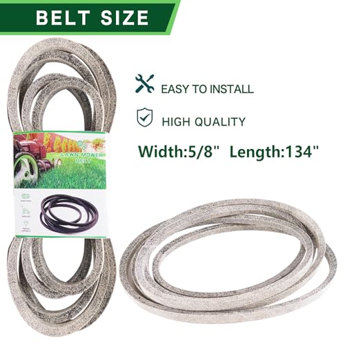 TENGMUJX Lawn Mower Deck Kit for 50 inch Cub Cad et MTD Troy Bi lt Colum bia TB2350 XT1-LT50 XT2-LX50 Includes 3 Spindle 618-06981 3 Blade 942-05052A Be lt 754-04077