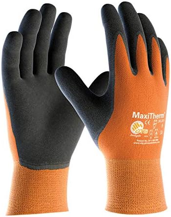 MaxiTherm 30-201 Palm Coated Cold temperature work gloves - Orange - 9/Large by ATG