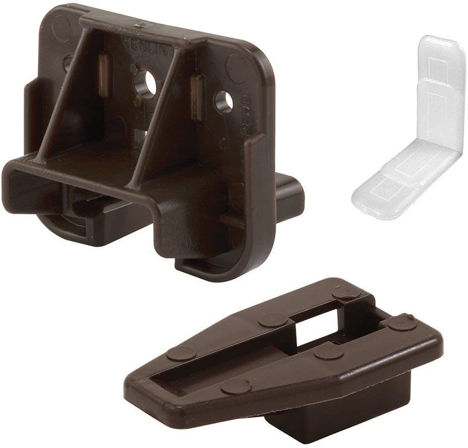 Prime-Line R 7321 Drawer Track Guide and Glides - Replacement Furniture Parts for Dressers, Hutches and Night Stand Drawer Systems (Pack of 6)
