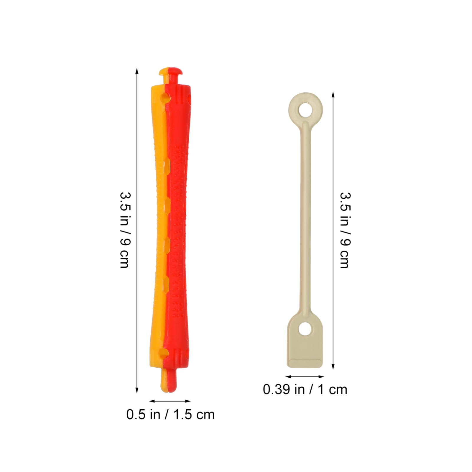 LIFKOME 24Pcs Hair Perm Rods with Elastic Rubber Bands Heatless Curling Rollers for Home Hair Styling for All Hair Non Damaging Perm Kit for Women and Men