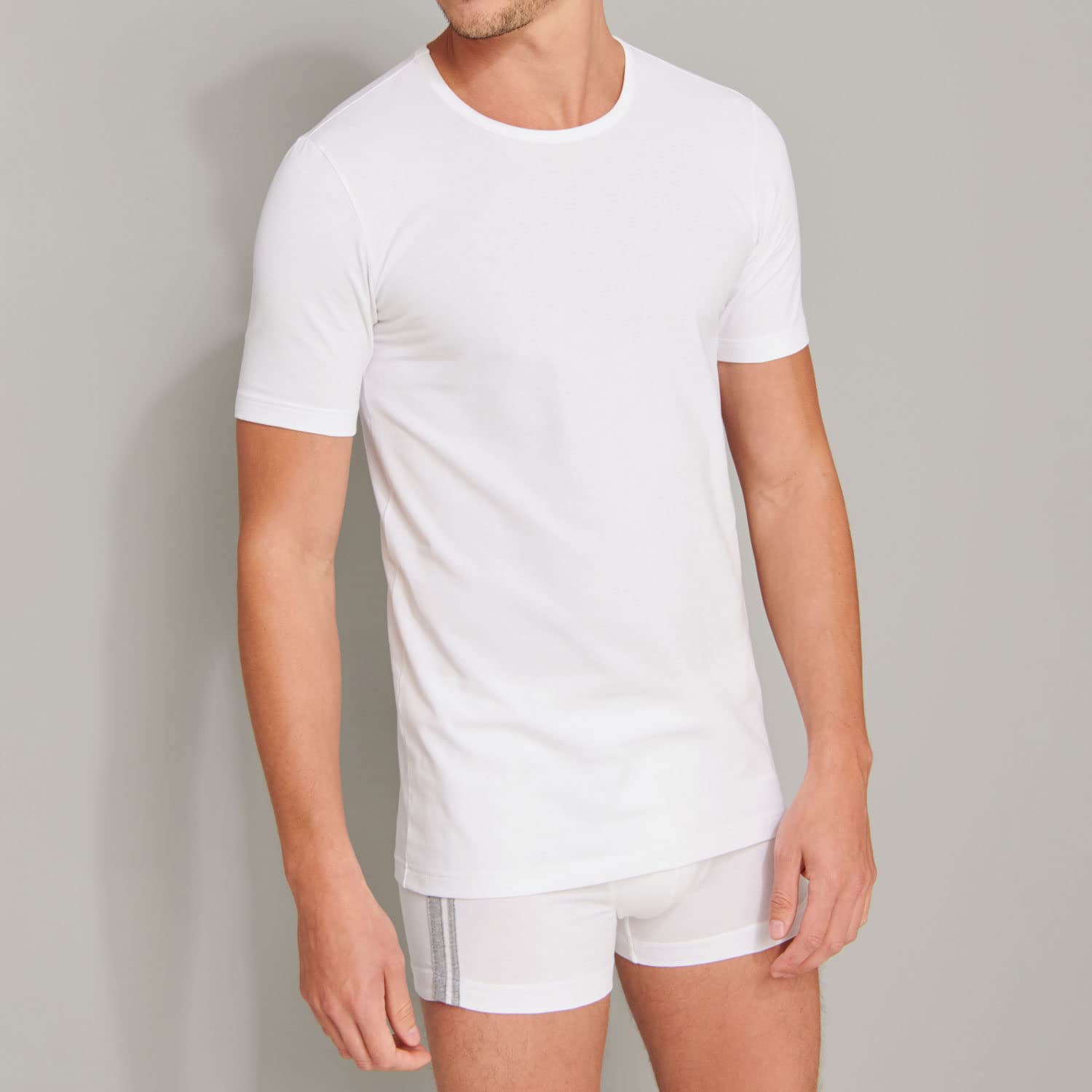 Schiesser Bielizna Mężczyźni 95/5 Organic Cotton Unterhemd Rundhals