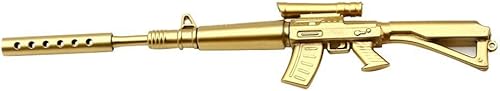 Miniatura 2 de Bolígrafo de tinta de gel con forma de pistola de francotirador dorado, papelería para estudiantes, suministros escolares y de oficina, 5