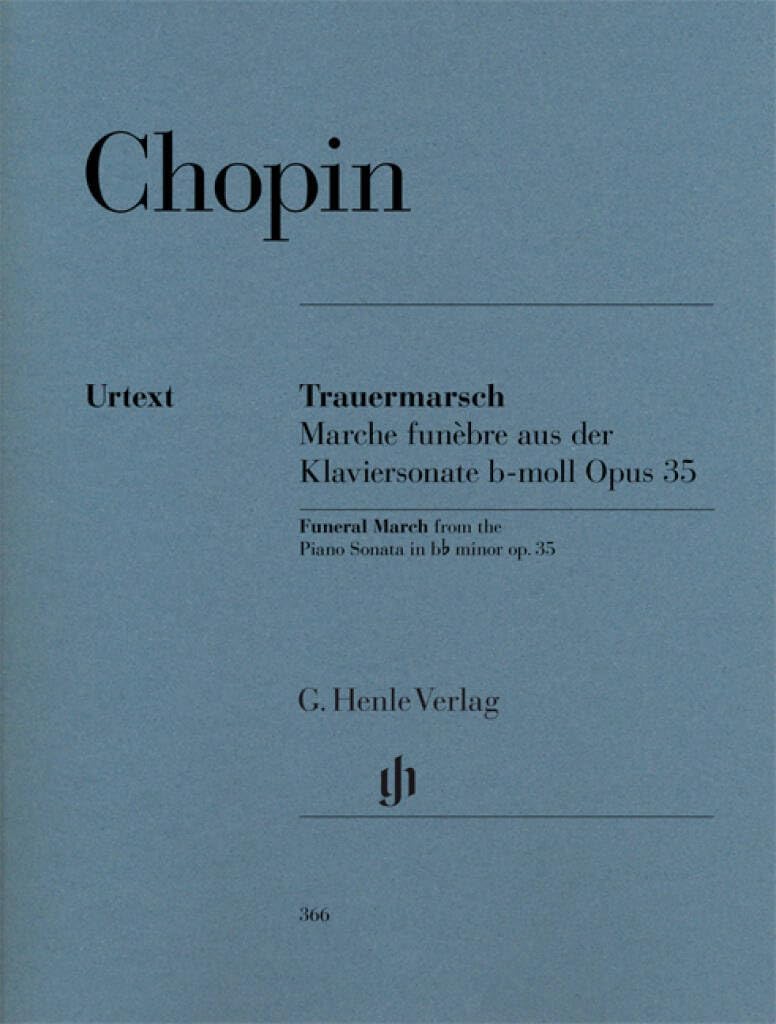 Funeral March [Marche funèbre] from Piano Sonata op. 35 - piano - (HN 366): Instrumentation: Piano solo
