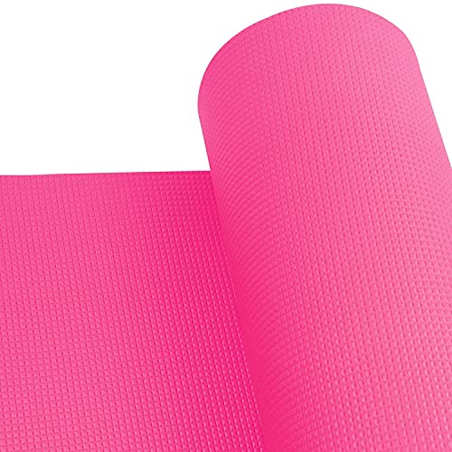 Image of Yoga Mats For Women and Men Exercise For Home Workout Gym Anti Slip EVA Material Yoga Mat 4Mm For Kids Gym Mats (Pink, 4 mm)