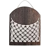 DISEÑO CHIC: Adopta un estilo artístico y una mano de obra exquisita, nuestro revistero de pared de diseño simple se adapta a la decoración de cada baño. Se puede fijar al lado del inodoro o de la bañera.