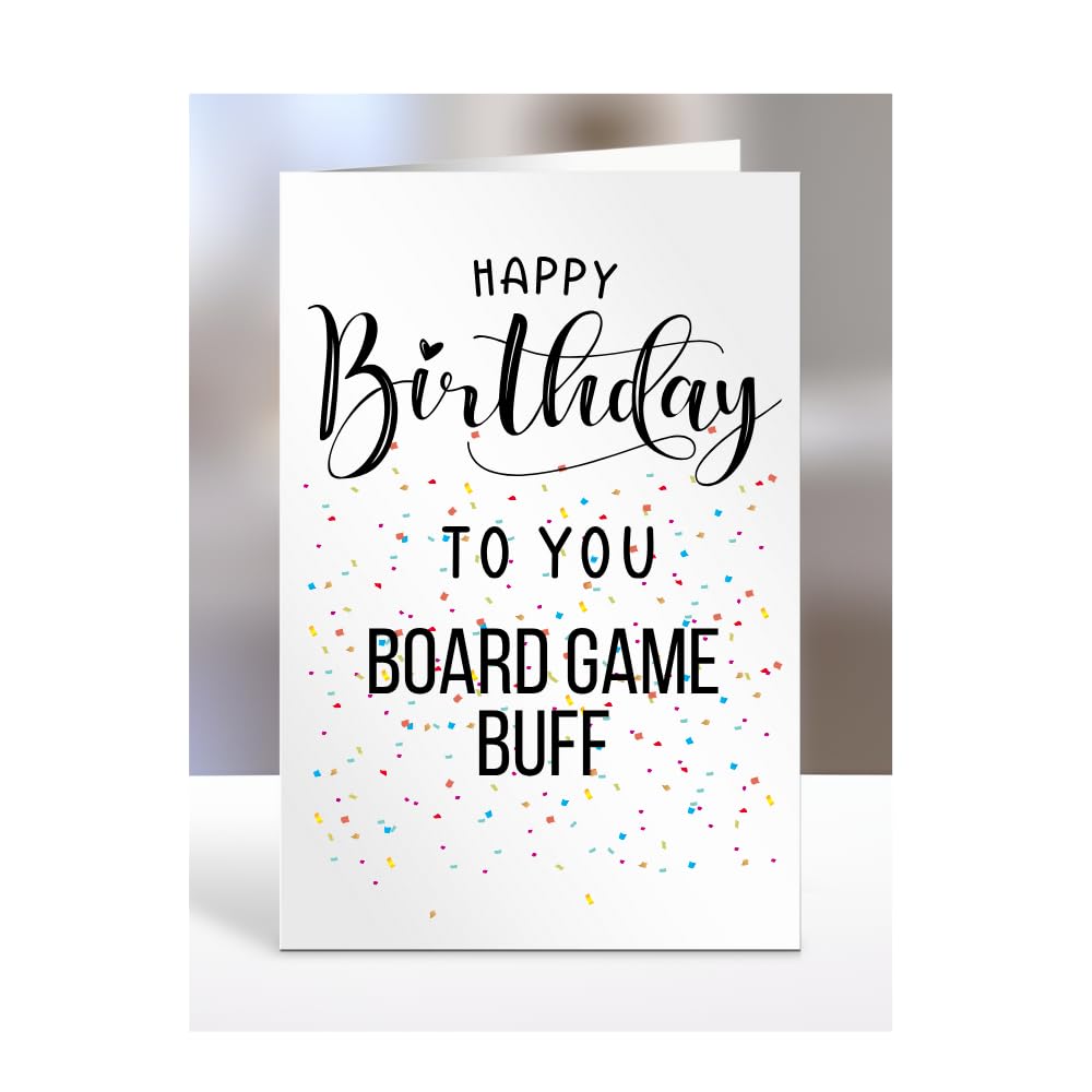 Happy Birthday To You Board Game Buff Card, Gifts for Men, Women, Presents for Man, Woman or Person, Greetings Card, Funny, Joke, Silly, Gag, A5-127a_44 โ image 1