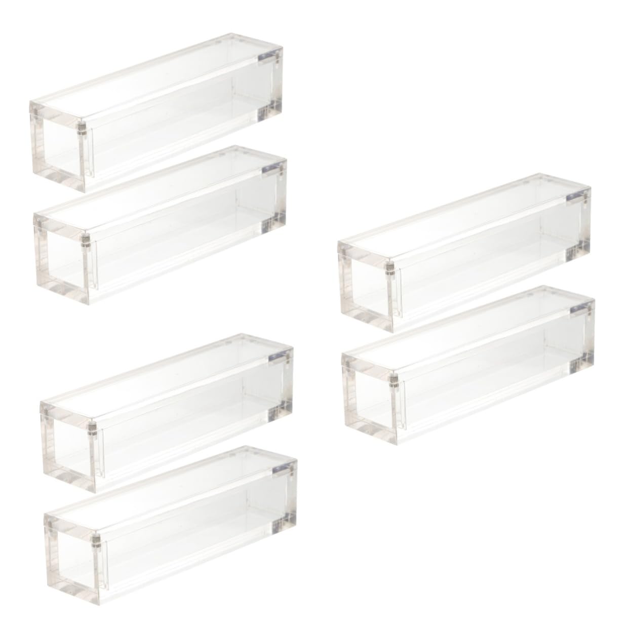 ibasenice 6pezzi Scatola Organizer Trasparente Per Dadi Magnetica Contenitore Compatto Acrilico Per Dadi Design Elegante e Facile Da Usare Per Stanza Da Gioco e Decorazioni Casa