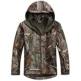 Reebow Gear Taktische Jacke mit Reißverschluss, aus Fleece, Herren, JKV4, Leaf Camouflage, xxl