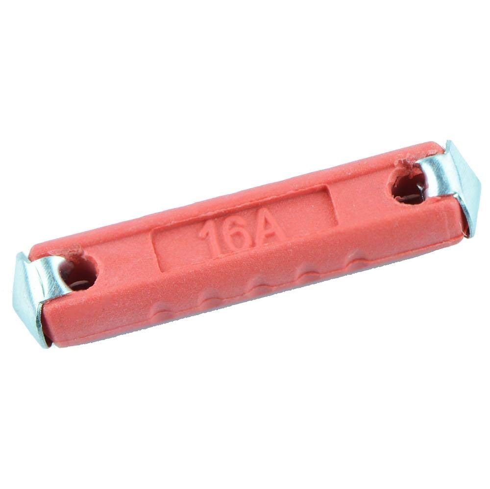 Ukcable-Ties Continental Fuses - 16 Amp Ceramic Torpedo Fuses Bullet Classic Car - (Pack Of 10)