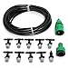 Produktbild Kungfu Mall 10m 33ft Micro Atomisierung Bewässerung Drip System Garten Pflanze Hof Kühlsystem Tropfbewässerung Micro Sprinkler Tropfer Schlauch