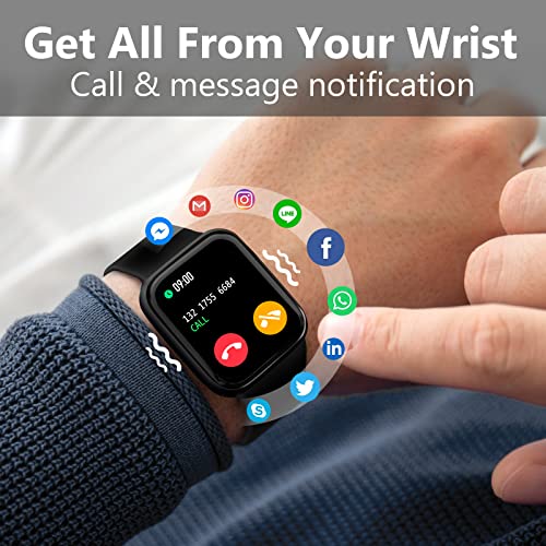 Choiknbo Smart Watch For Men Women Smartwatch 1.83 Inch For Iphone Samsung Android Phone Compatible thumb #3