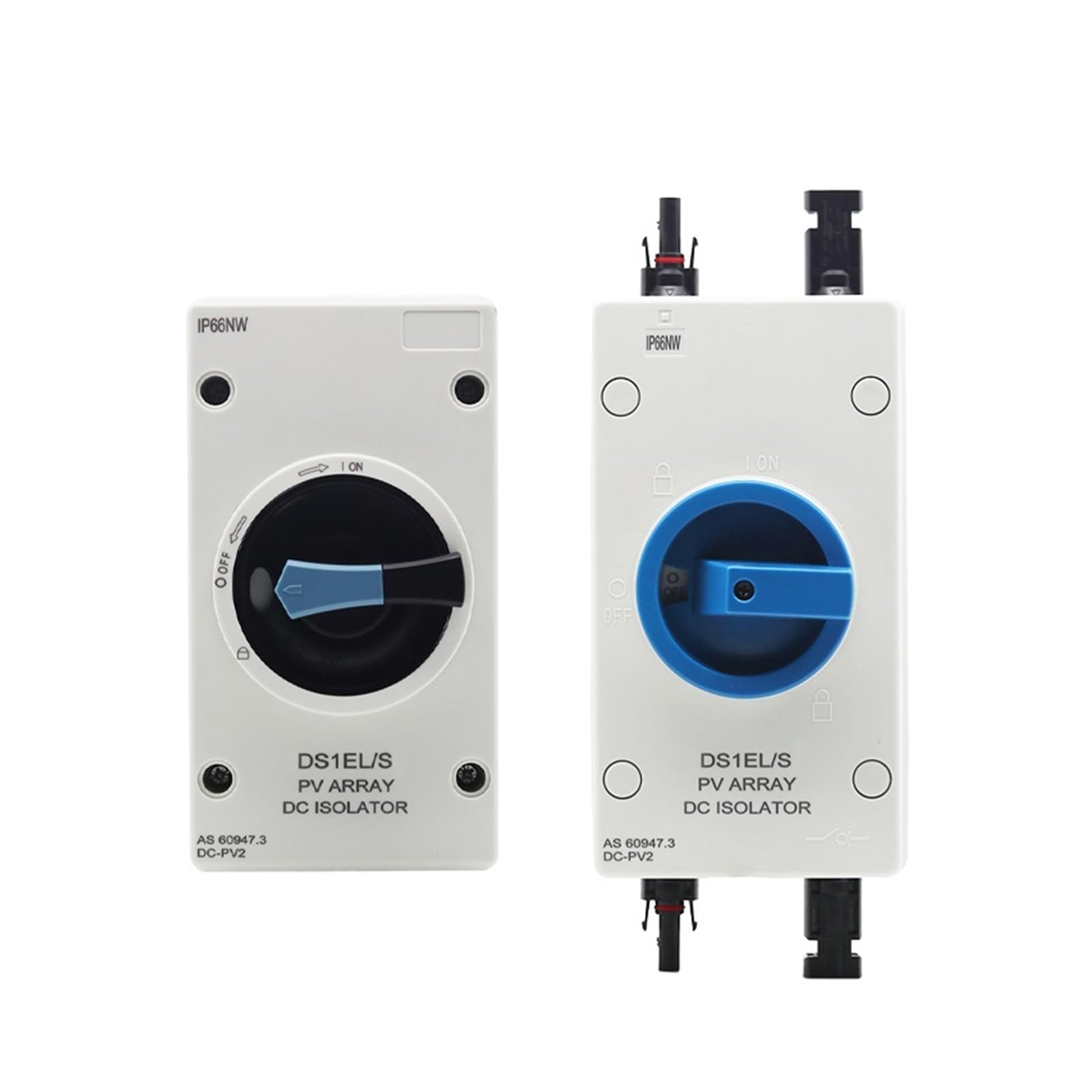 Interrupteur d'isolement CC 4P 1000V 32A IP66 rotatif pour installation solaire