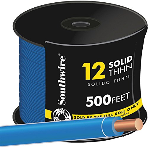 Southwire Building Wire 12 Ga, 1 Conductor 20 Amp 600 V 90 Deg C 500 ' Blue