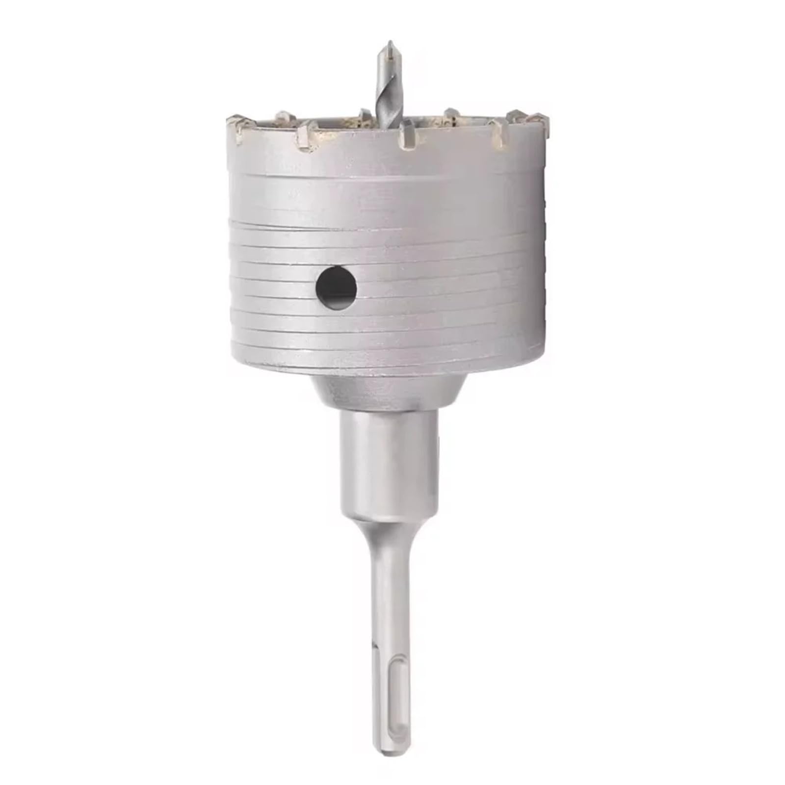 1Pc 30-150mm Drilling Crown For Concrete Wall Hole Saw SDS PLUS Hammer Drill Bit Set With Round Shaft Cement Stone Cutter Tool(105mm)