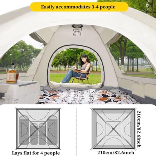 Carpa dome para camping de 3-4 personas GIZNXBA miniatura 4