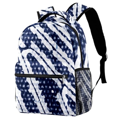 Sac à dos d'école pour ados contre la charge scolaire motif rayé cassé