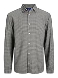 Maniche lunghe JACK & JONES Jorjoshua Flannel Check Shirt LS Ln, Erba Marina, M