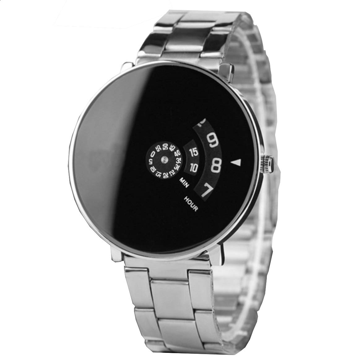 Acnos® Premium Show Like Black Dial in Second-Min-Hour Steel Belt Analogue Watch for Men Pack of - 1 (PNEW-BLACK03) (B0842WF9FV) Amazon Price History, Amazon Price Tracker