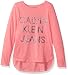 Calvin Klein Big Girls' Dispersed Glitter Logo Tee