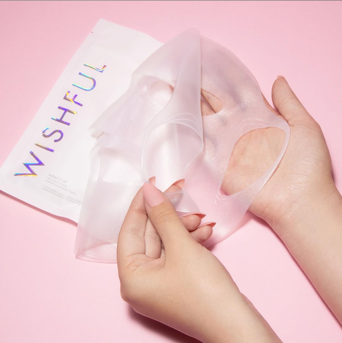 Wishful Face Mask Holder, Reusable Silicone Mask Holder, White