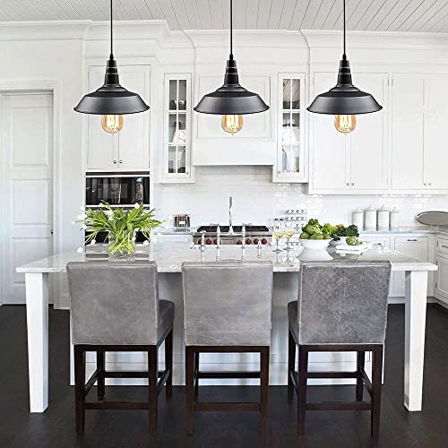 Candelabro de hierro retro negro ajustable de 1 luz para isla de cocina 3