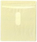 CheckOutStore Premium CD Double Sided Plastic Sleeves - Plastic CD Sleeve for Ultimate Protection and Organization (Yellow) (Pack of 100)