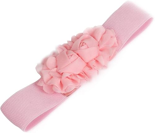 Cintura elástica de la cintura de la cintura ancha de la flor del estiramiento de las mujeres para