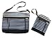 TUTTI BIMBI Travel Wet and Dry Bag - Duo Pack Medium and Small (black and white stripe)