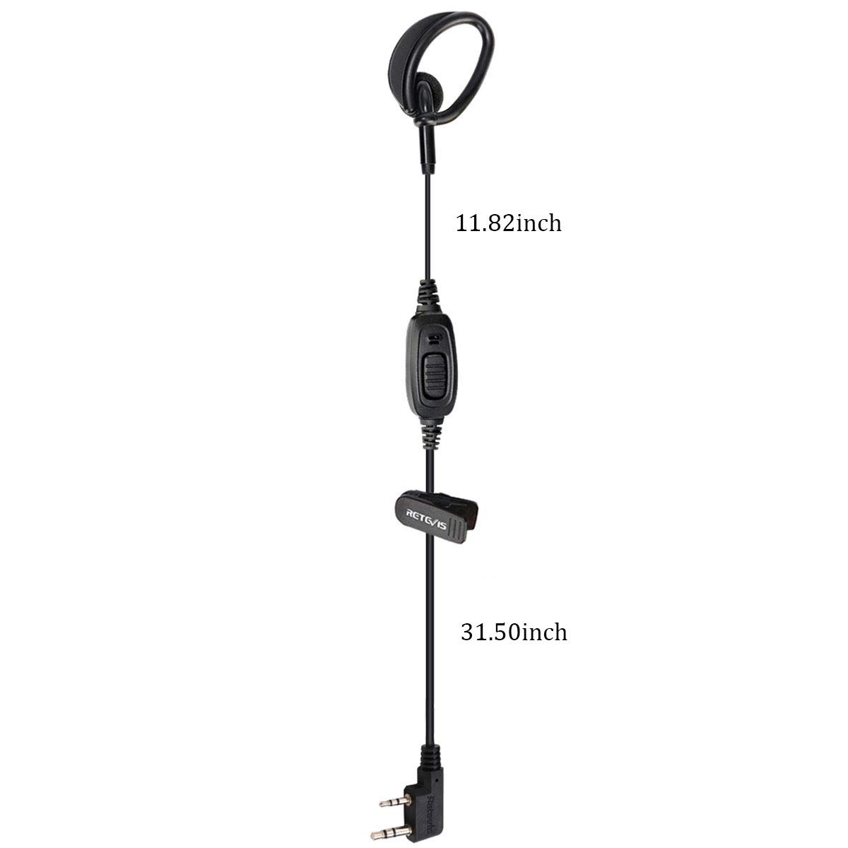 Schallschlauch Ohrhörer Für Baofeng UV5R 888S Kenwood Retevis RT24 /3S