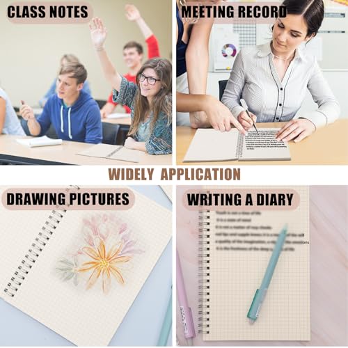 Carnet à spirale A5 feuilles quadrillées robustes pour protéger vos notes - 8