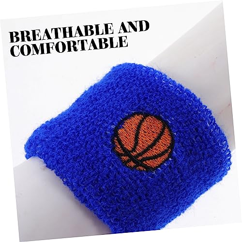 6 Sets Sweat Absorbing Headband and Wrist Sweatbands for Sports Breathable Elastic Wristbands for Running Basketball Tennis Volleyball Comfortable Sweatband for Boys3