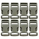 ITW Nexus 1インチ プラスチックバックル (8個パック), タン(Desert Tan), 1"