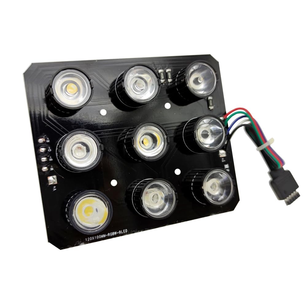 światło roślinne, Oświetlenie LED do akwarium PCB wymień wszystkie zestawy, RGB + pełne 20-100W intelintna aplikacja lampa uprawy roślin wodnych DIY(100W 5 PCB Full Sets)