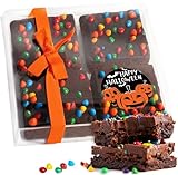Happy Halloween cookies brownies Gift Basket Chocolate Fudge Brownie Cake Gift For Men Women Package | Nut Free Dairy Free