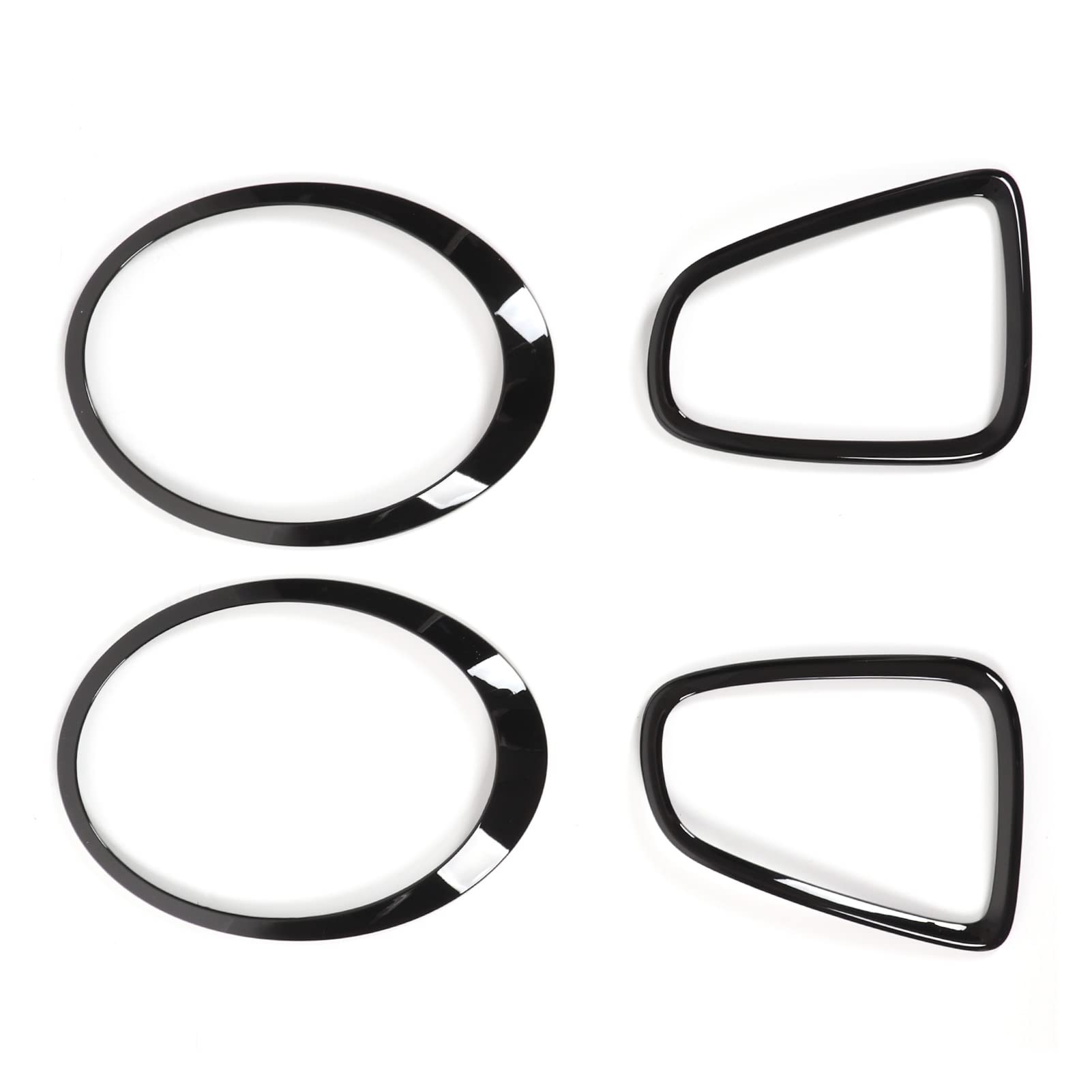 Scheinwerferblenden Für Mini Clubman R55 - 51137149905/06 | Glänzend Schwarz ABS Material