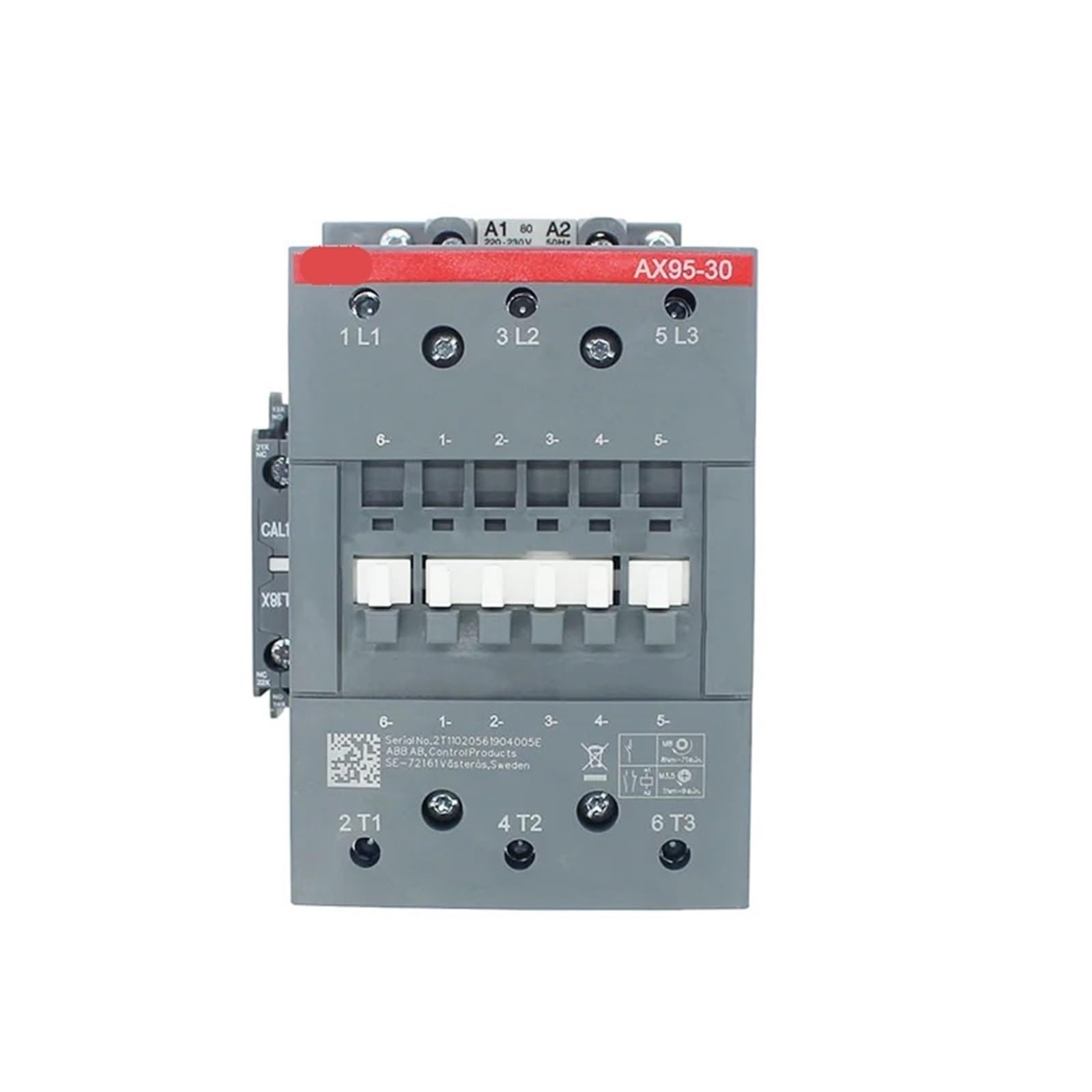 WQGQPXOB AX95-30-11 3-ploe Contactors AX 1NC & 1NO 50HZ/60HZ 24V~440V 95A 1Pcs(AX95-30-11 24V)
