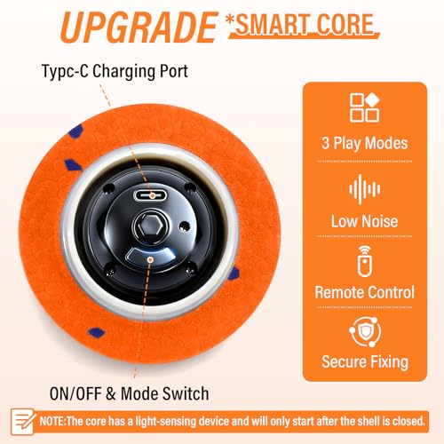 Balle interactive intelligente pour chien de grande taille avec télécommande rechargeable - 4