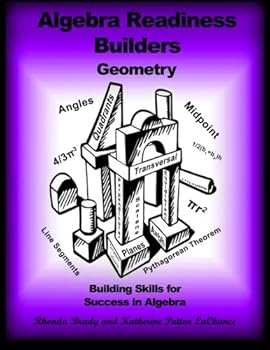 Paperback Algebra Readiness Builders Geometry: Building Skills for Success in Algebra Book