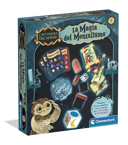 Clementoni - La Magia del Mentalismo, 30 Trucchi per Piccoli Maghi, Giochi di Magia per Bambini +7 Anni, per Imparare a Leggere nella Mente degli Spettatori, Made in Italy, Lingua Italiana, 16760