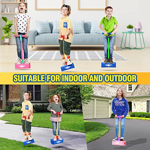 Image of CUUGO LET'S GO! CG Jumping Promotes Growing Taller- Pogo Stick Foam Pogo Jumper for Kids, Toys for 3-12 Year Old Boys Girls Outdoor Toys Indoor Toys Fun Gifts Christmas Stocking Stuffers Gifts