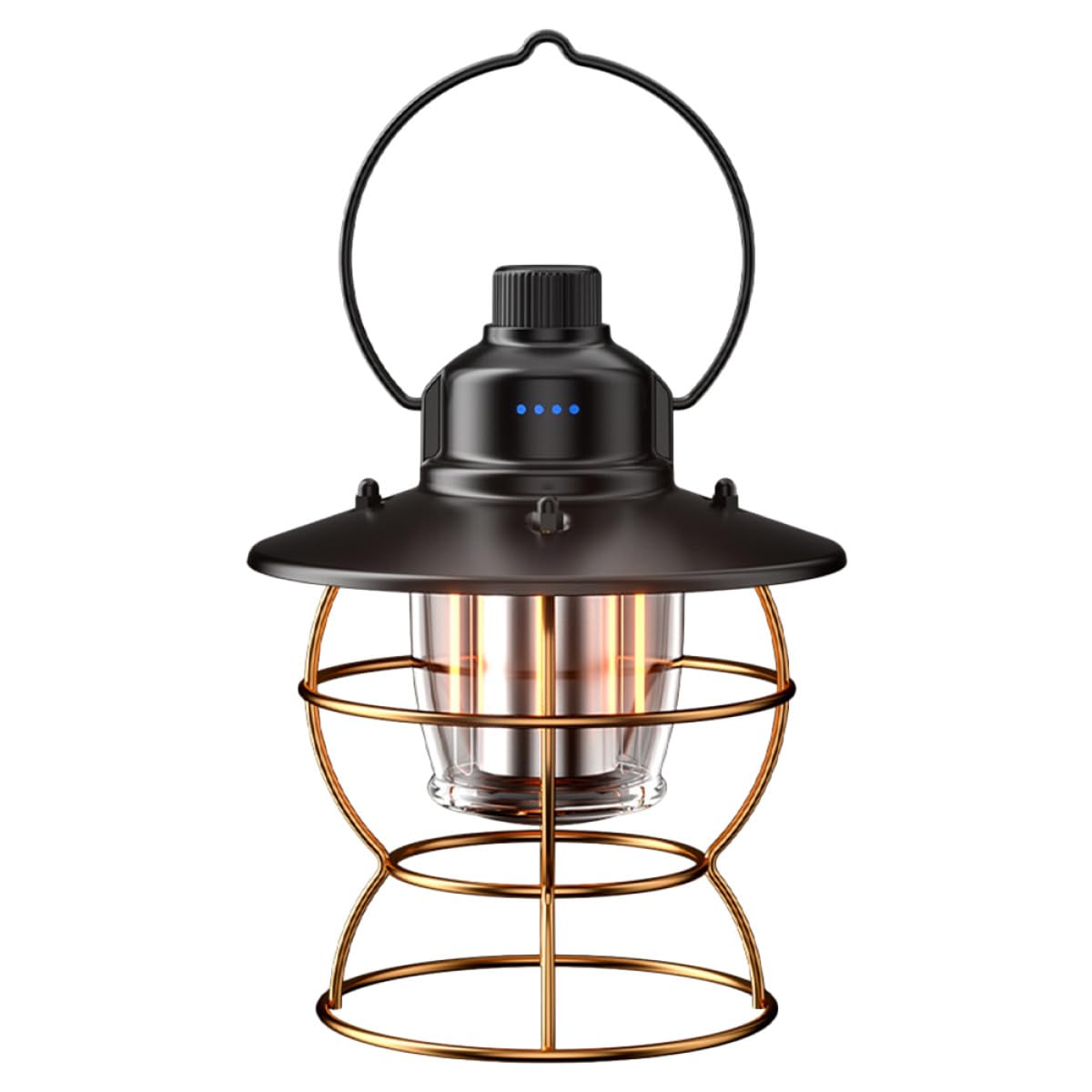 Linterna LED Vintage de Mano Recargable Portátil para Camping